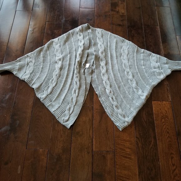 Military Hippie One Size Grey Batwing Sweater - Picture 7 of 7